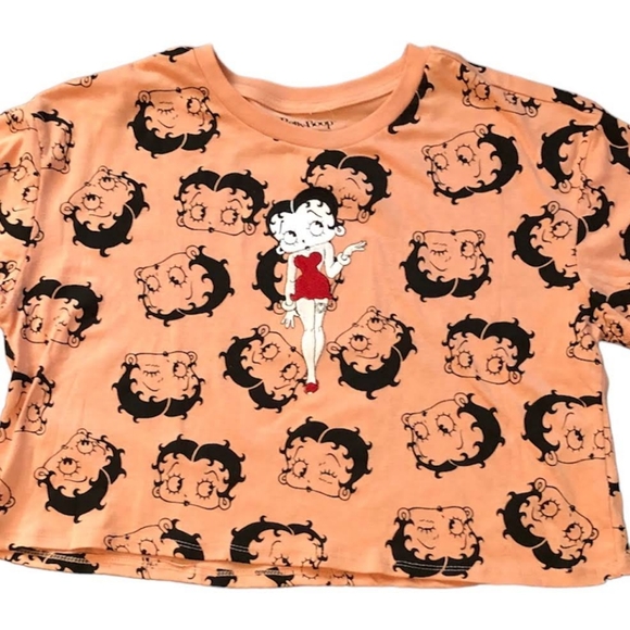 COPY - Rue21 Betty Boop Orange Crop Top NEW WT - Picture 2 of 7